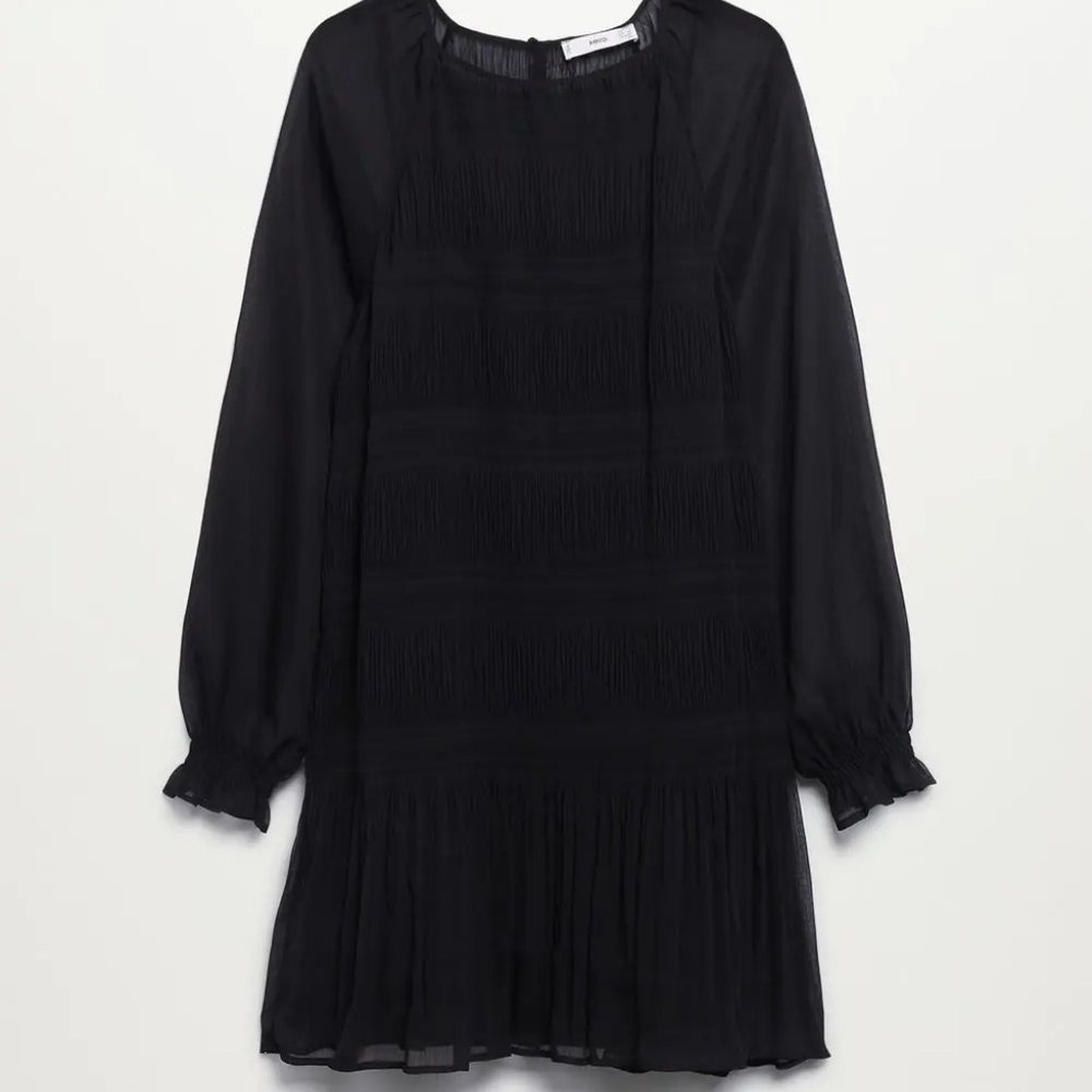 Mango Textured flowy dress
